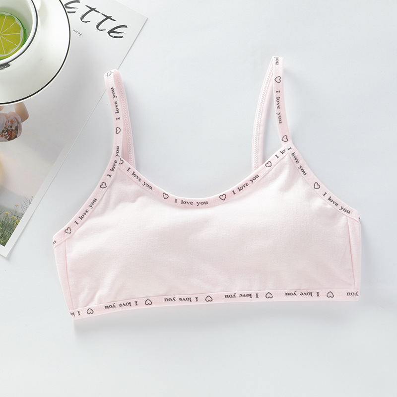 3PCS Kids Girls Bra Underwear Children Soft Cotton Adjustable Underclothes Undies Clothes Teen Sports Training Bras 8 - 16 Y: 2