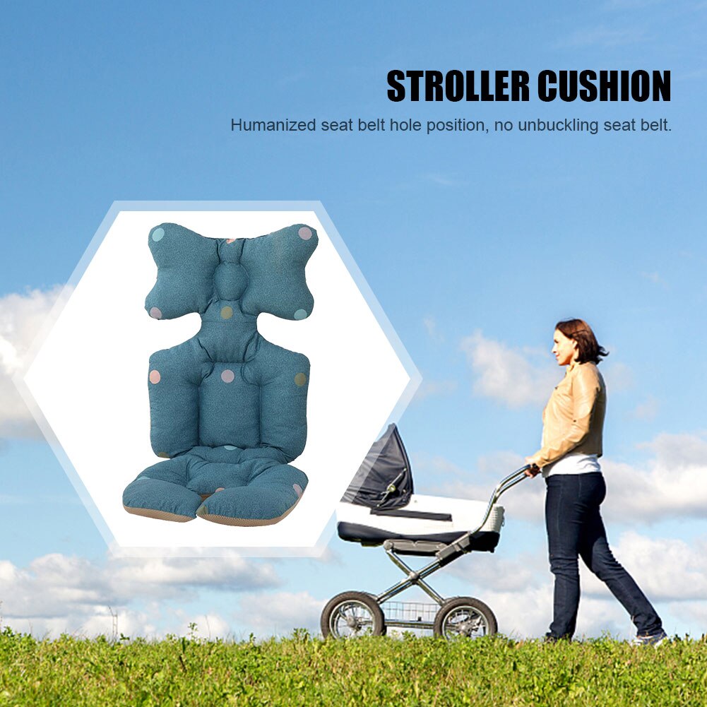 Baby Stroller Liner Baby Stroller Cotton Seat Cushion Infant Child Cart Mattress Mat Kids Carriage Pram Stroller Accessories