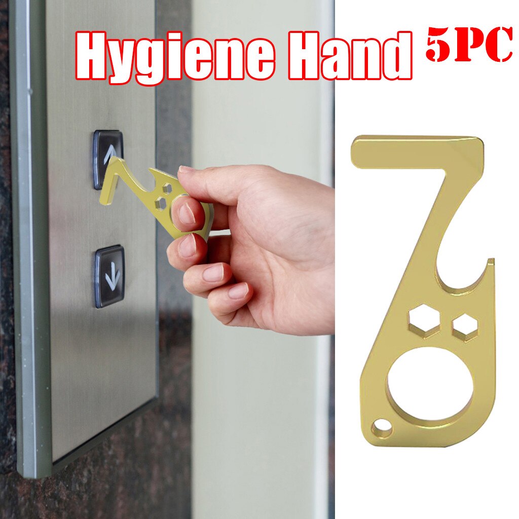 Safe And Easy Door Opener Security Door Opener The Safe And Easy Way To Avoide Germs-Contactless Safety Protective Isolation Key: 5PC 