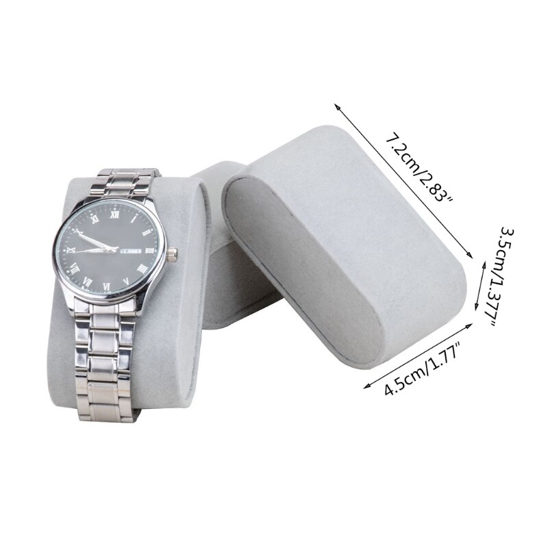5 Stuks Fluwelen Horloge Armband Kussen Sieraden Displays Props Voor Thuis Winkels Werkbladen En Vitrines Display Houder