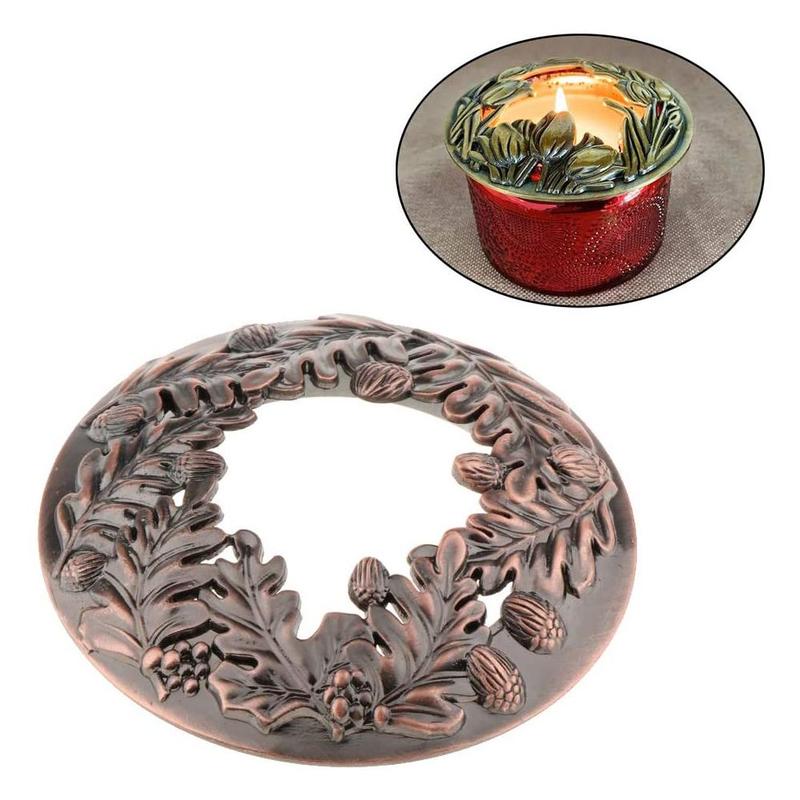 Couvercle de bougie en métal, 6.7cm, couverture de bougie en métal à manches, haut de décor de brûlure de maison, couvercle uniforme, accessoires