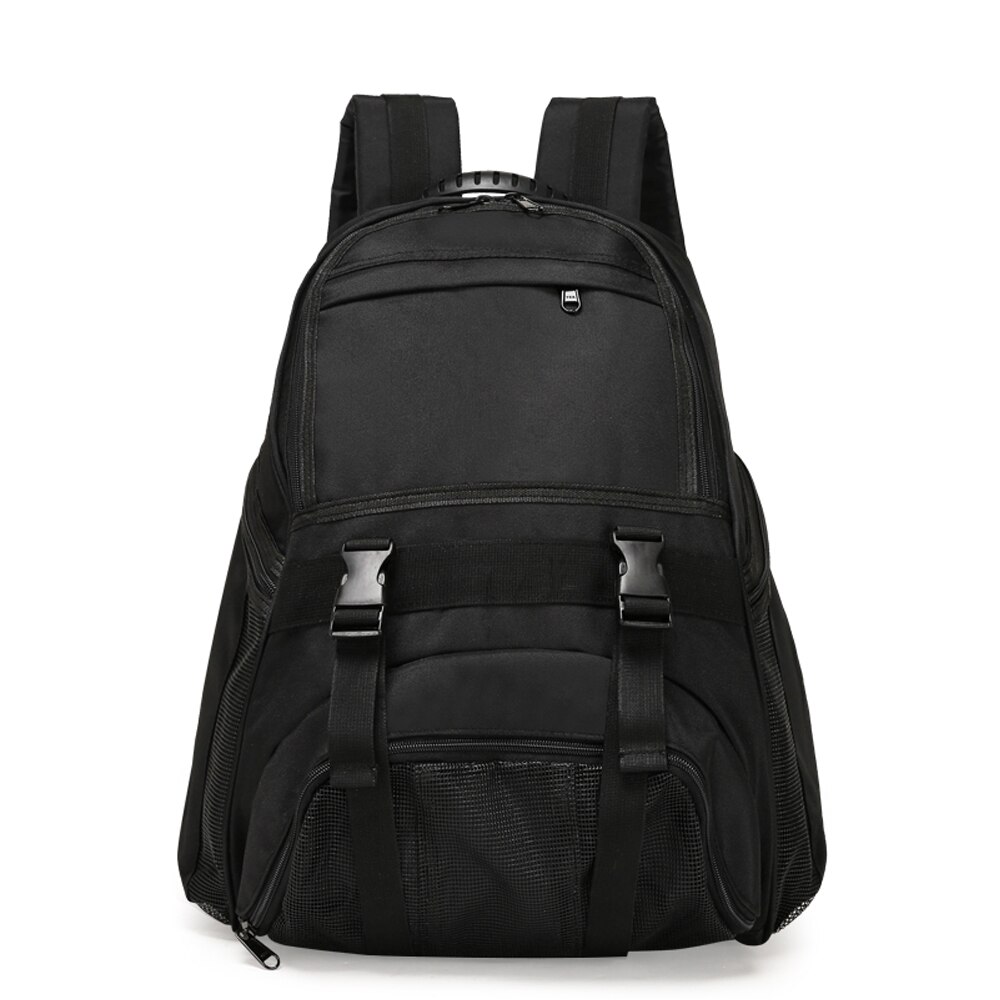 Mochila de balones de fútbol para adolescentes, bolsa de hombro de baloncesto, gimnasio, resistente al agua, Oxford, para entrenamiento de Fitness: black