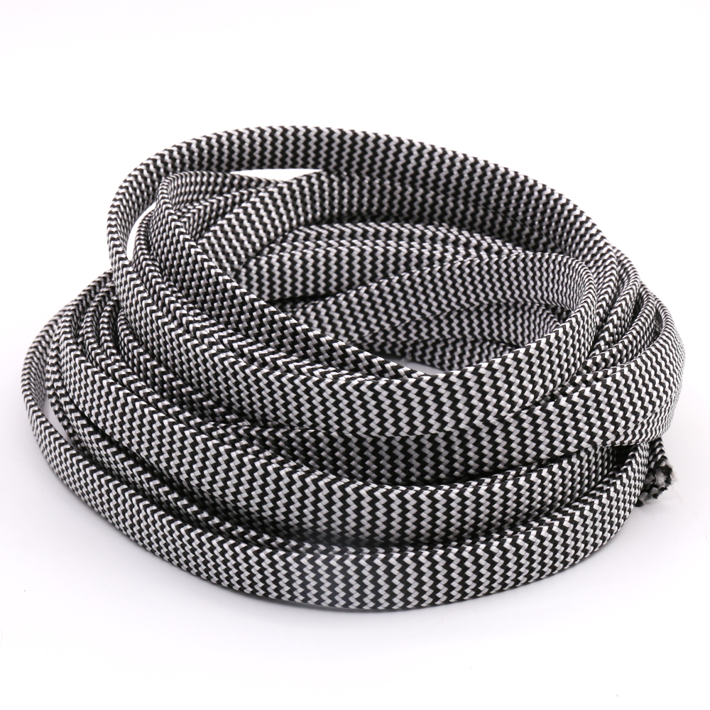 10M Cotton Braided Cable Sleeve - 7-12MM Diameter - Wire Protection Tubing