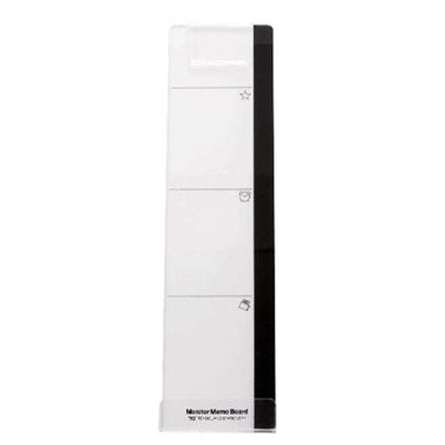 Acrylic Monitor Message Memo Board For Sticky Note Transparent Holder PC Screen Computer Monitors Side Panel Planner Wr: Left