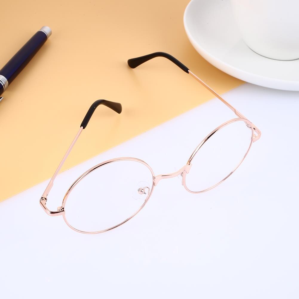 Round Circle Metal Frame Eyeglasses Original Clear Lens Eye Glasses