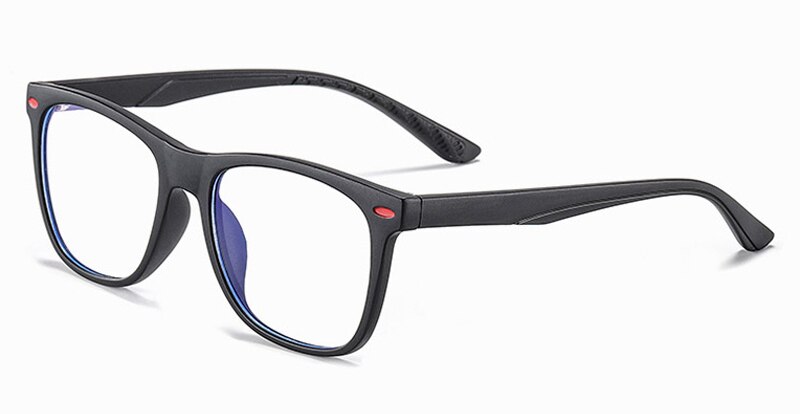 Veshion  tr90 frame anti-blauw licht bril voor baby's, kinderaccessoires voor meisjes en jongens, bril op sterkte voor kinderen, roze en blauw: Zwart met helder