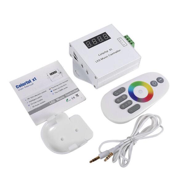 Digital Addressable Led Strip Music Controller X2(X1 Updated Version) for WS2811 WS2812B 6803 WS2813 WS2815 LED Strip DC 5V-24V: colorful1 600pixels