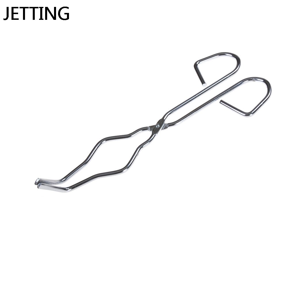 Stainless Plier Lab Melting Metal Tool For Chemical Instrument Lab Practical 20cm Crucible Tongs Melting Dish Holder