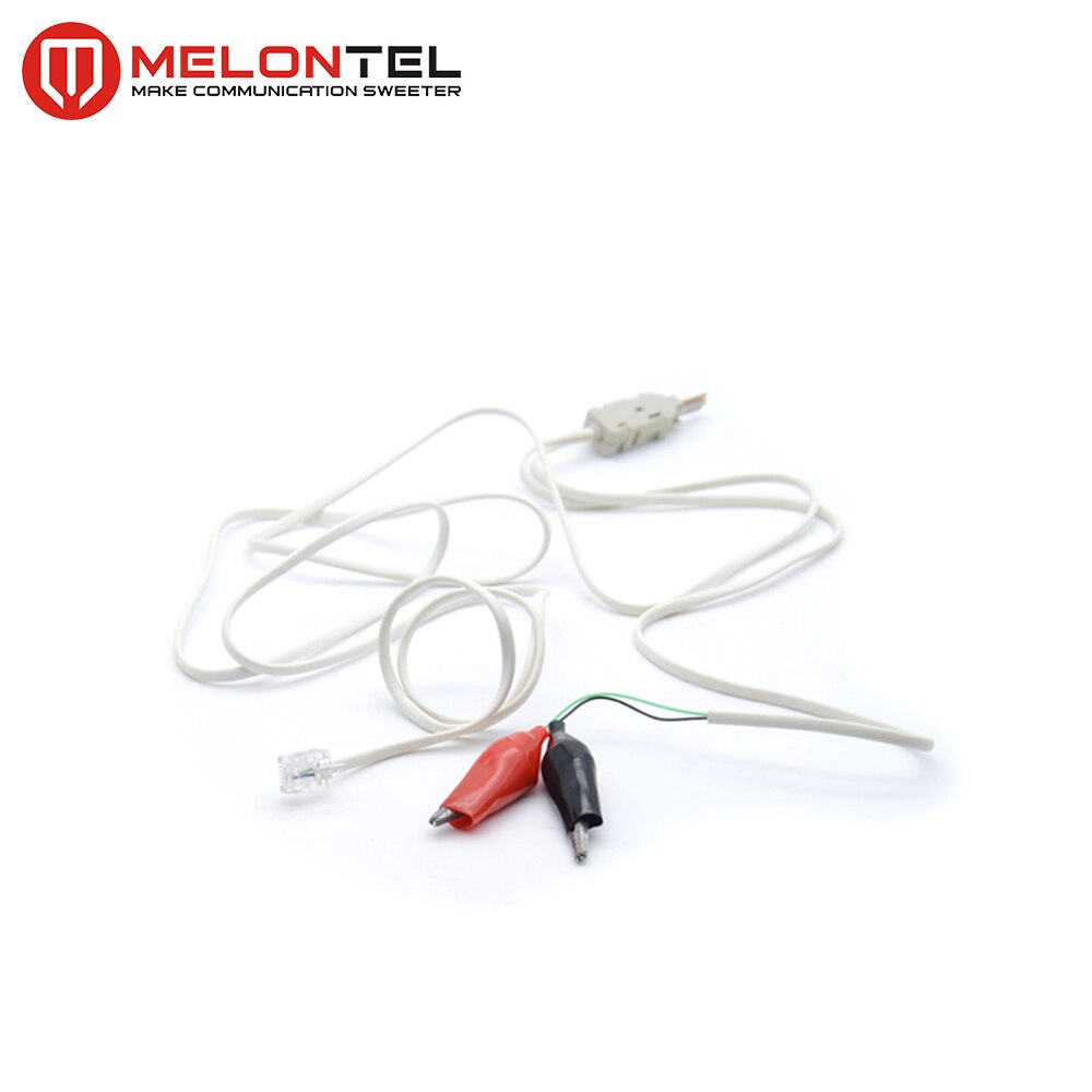 MT-2154 2 pin test kabel RJ11 stecker telecom test kabel mit alligator clip