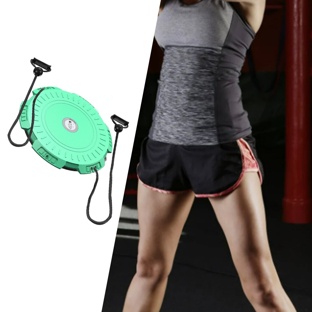 Twist Taille Boord Voet Massage Plaat Taille Twisting Disc Fitness Sport Accessoires Voor Home Gym Oefening Wobble Twisting Disc: Green Rope