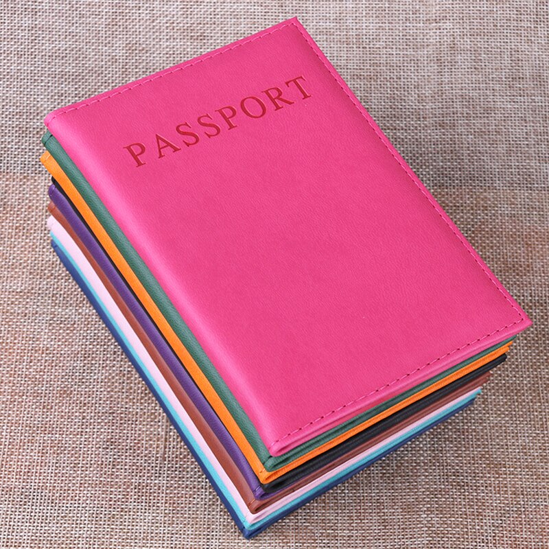 BONAMIE 11 Farben Unisex Reisepass Abdeckung Für Weibliche Pu Leder Grün Reisepass Männlichen Mädchen Reise Deckt für Pässe