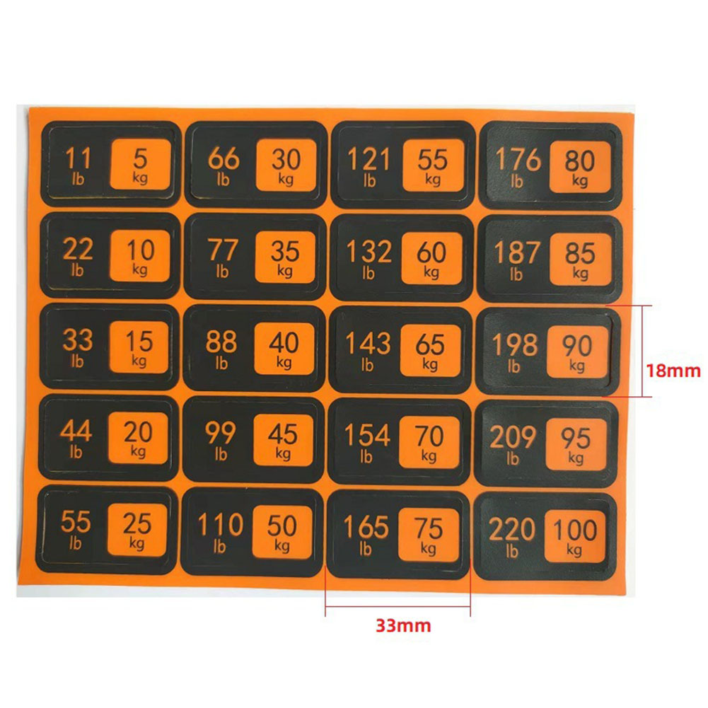 Weight Machine Storage Sticker Sales Weight Stickers Self-adhesive Weight Stack L... – Grandado