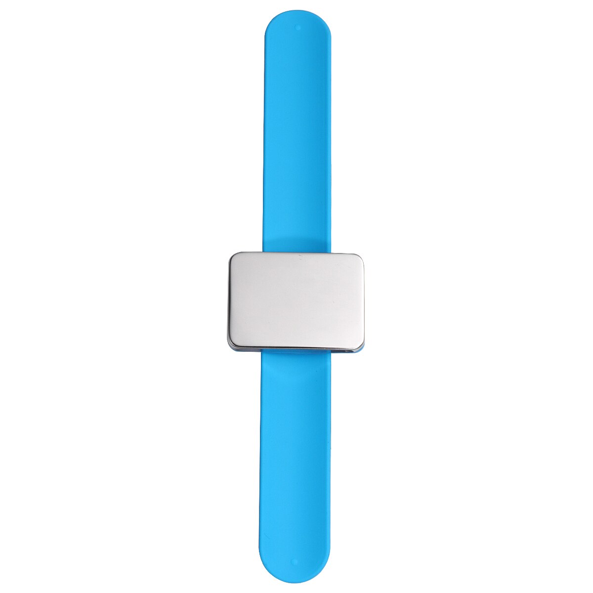 Magnetisk bobbie pin armbånd silikone frisør slap armbånd hårspænder holder armbånd: Blå