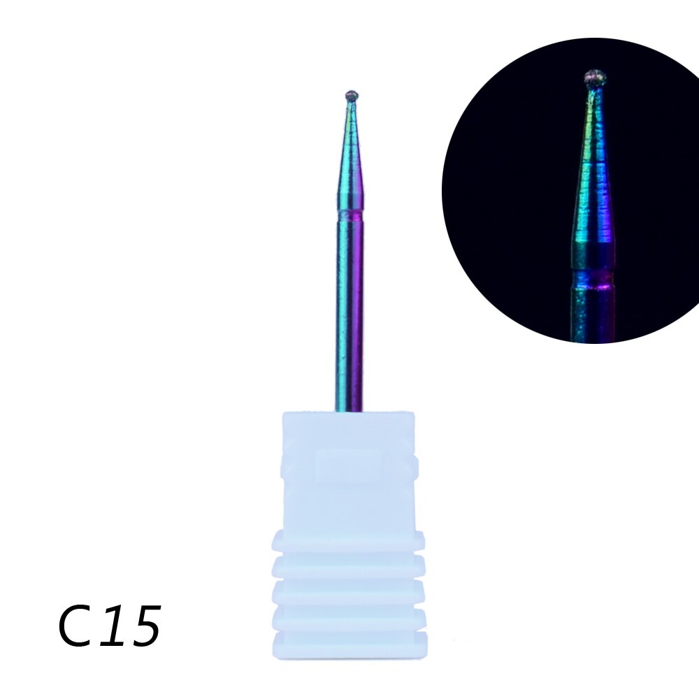 20 typer fræser til manicure neglebor regnbue diamant manicure maskine pedicure elektriske negle bor tilbehør: 15