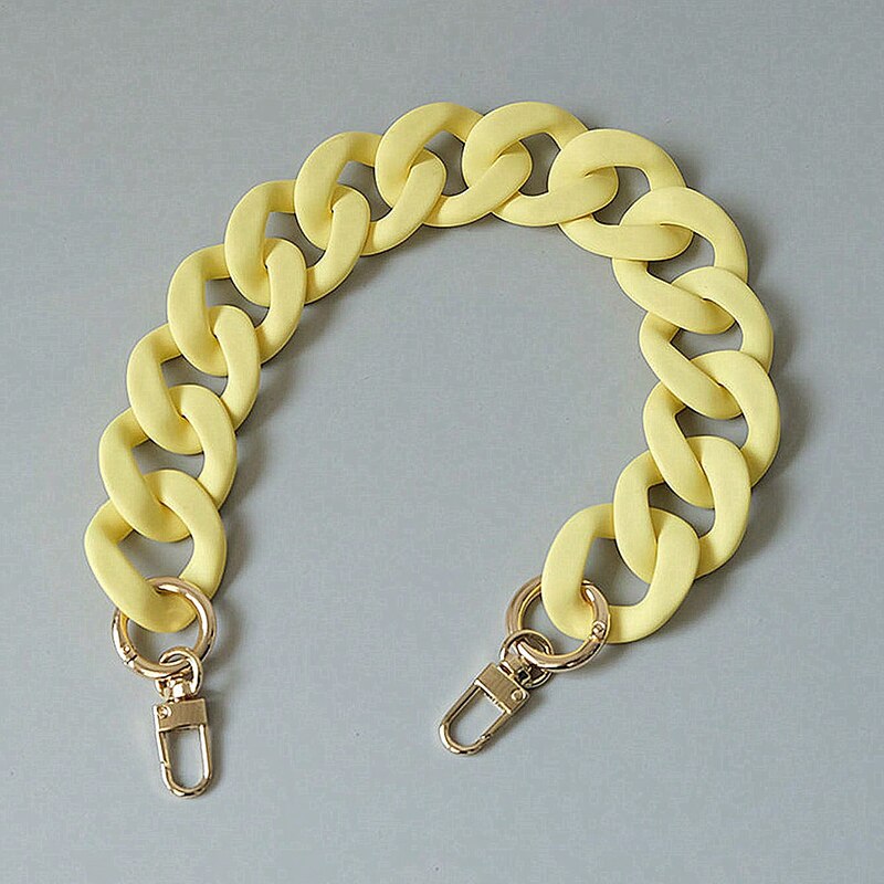 Correa de cadena de bolso de mujer versátil, cadena ancha colorida, accesorios de bolso de