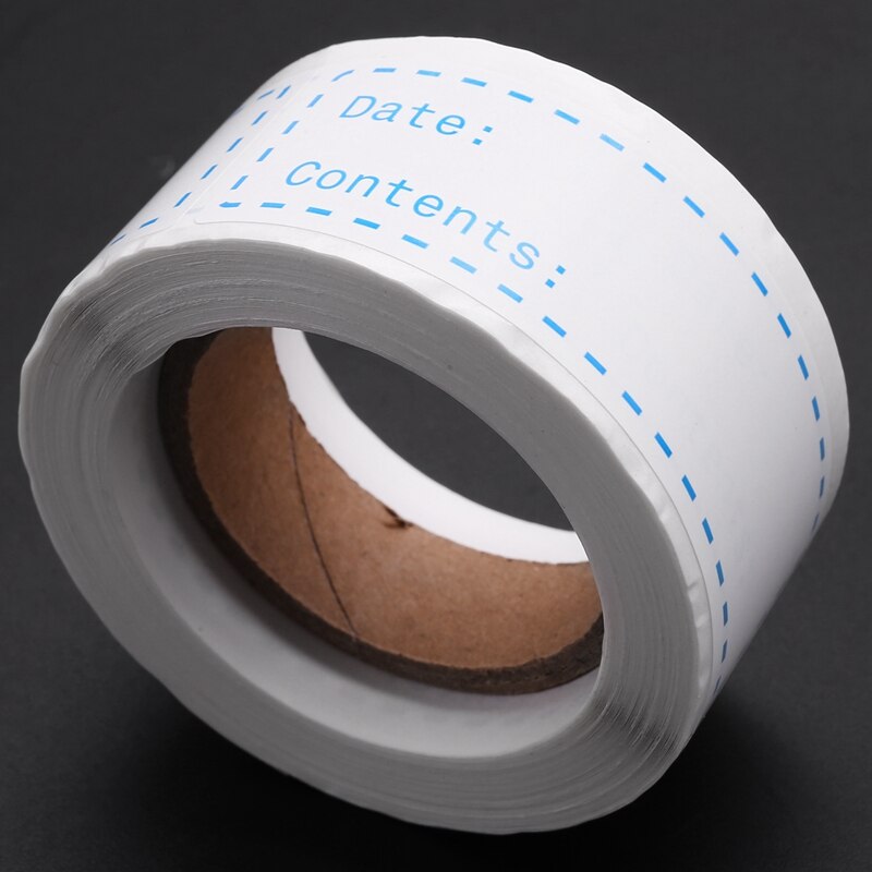 Food Date Labels And Blank Freezer Labels,Removable Refrigerator Sticker Tape For Meal Prep Container Pantry Kitchen
