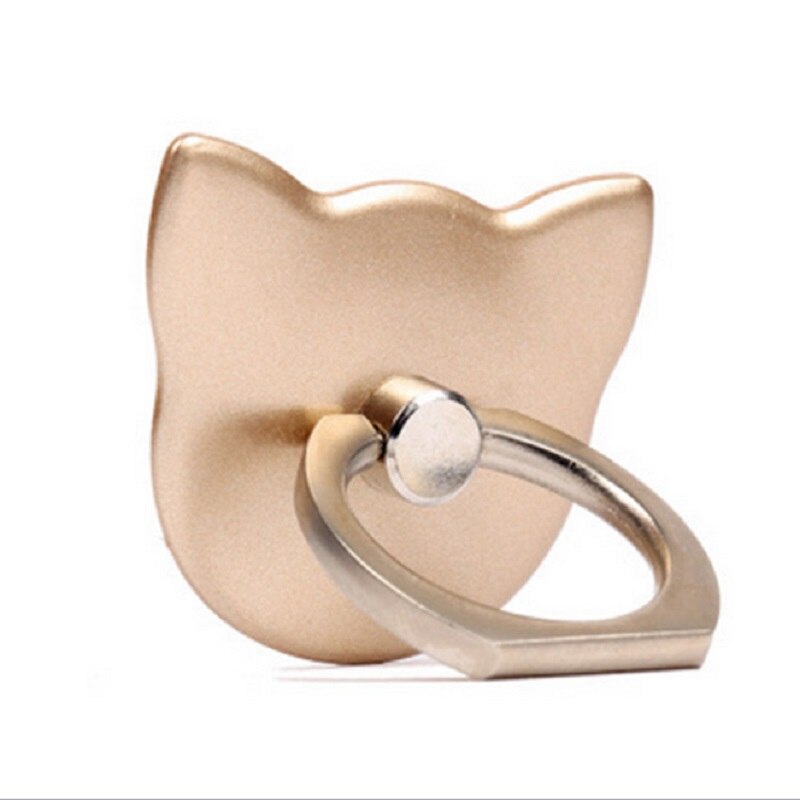 Kat øre moblile telefon finger ring holder sød stativ opladning support mobiltelefon universal bjørn beslag til apple iphone 8 x