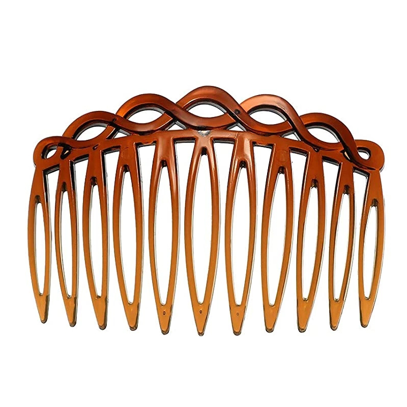 Peines laterales para el cabello de Estilo Vintage para mujer, peine Francés para el pelo con dientes rectos, Clip para el pelo, accesorios para el cabello de Boda nupcial, 2022: YELLOW