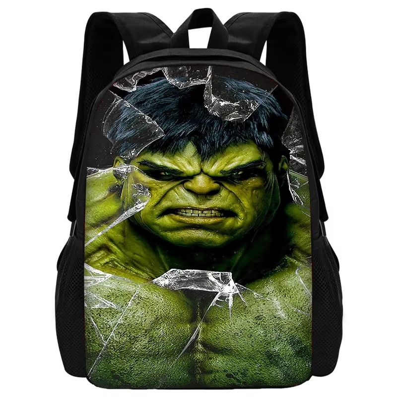 Mochila escolar para niños Marvels Super Heroes Hulks con bolsas para el almuerzo, bolsas para lápices, mochilas escolares para niños y niñas, el mejor: Morado