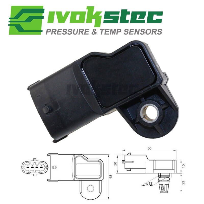 ! Intake Air Boost Pressure Map Sensor For Ford Ranger Flatbed Chassis Pickup 2.5 3.0 TDCi 0281002680