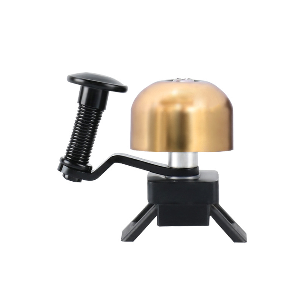 Timbre de bicicleta clásico Retro, sonido claro y fuerte, acero y cobre, anillo para manillar de bicicleta de montaña, bocina, equipo de seguridad para ciclismo, 1 ud.: YELLOW