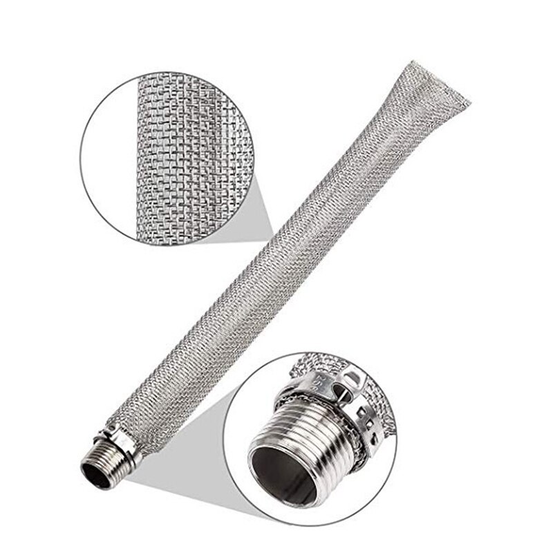 Filtro de cerveza de acero inoxidable, hervidor de cerveza, pantalla Bazooka, filtro de malla multifuncional reutilizable, colador de hilo de vino, Tun, herramientas para el hogar