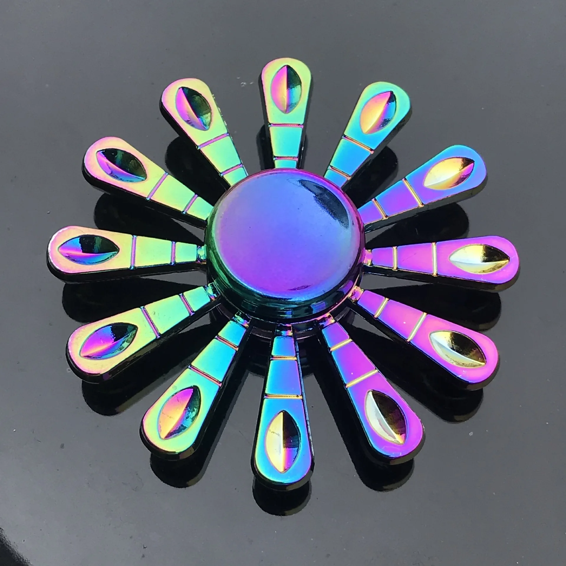 Metal Rainbow Fidget Spinner Gradient Color R188 Mute Bearing EDC Hand Spinner Fingertip Gyro Anti-Anxiety Kids Adult Toys