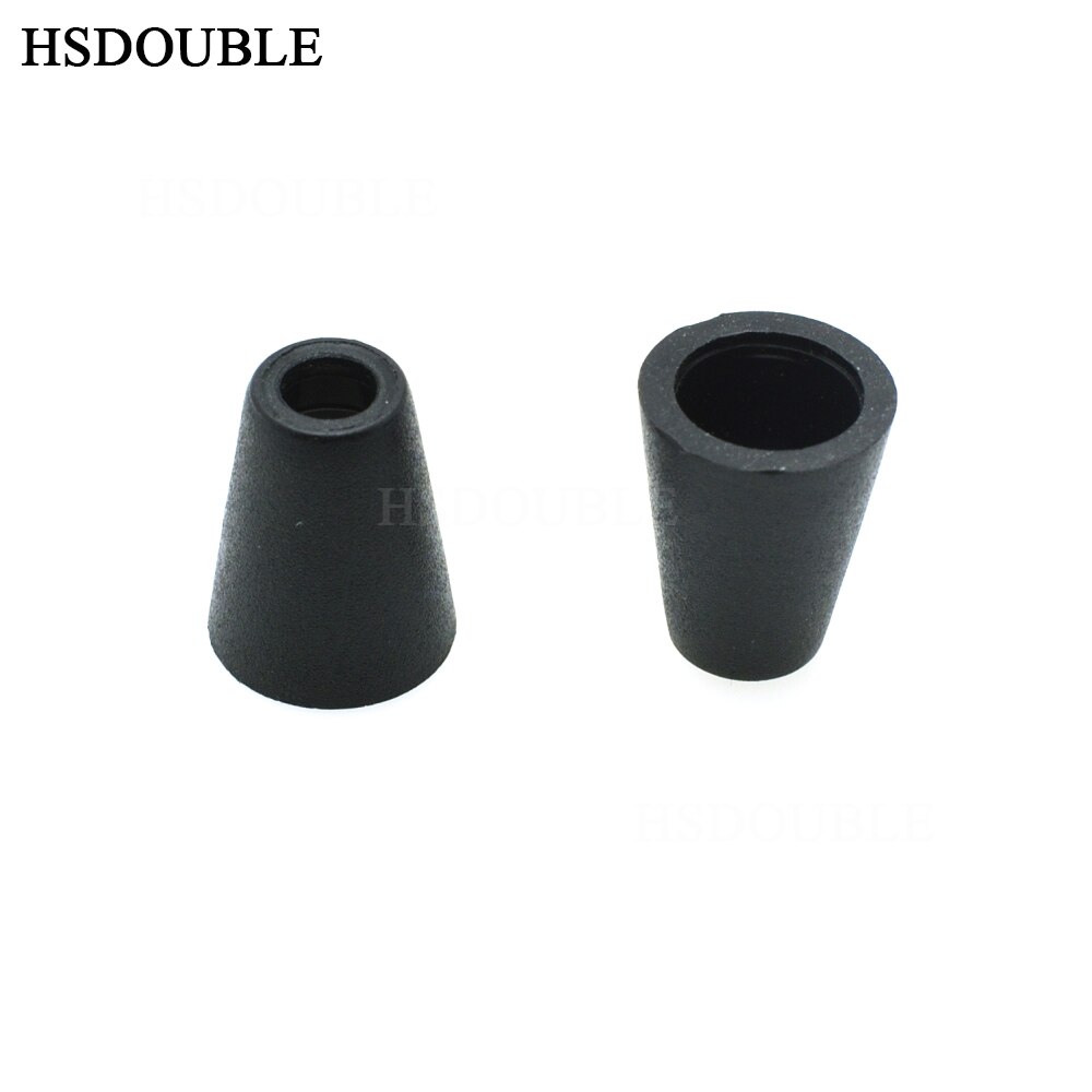 10pcs/pack Bell Stopper Cord Ends Lock Stopper Plastic Black Toggle Clip for Paracord Clothes Accessories