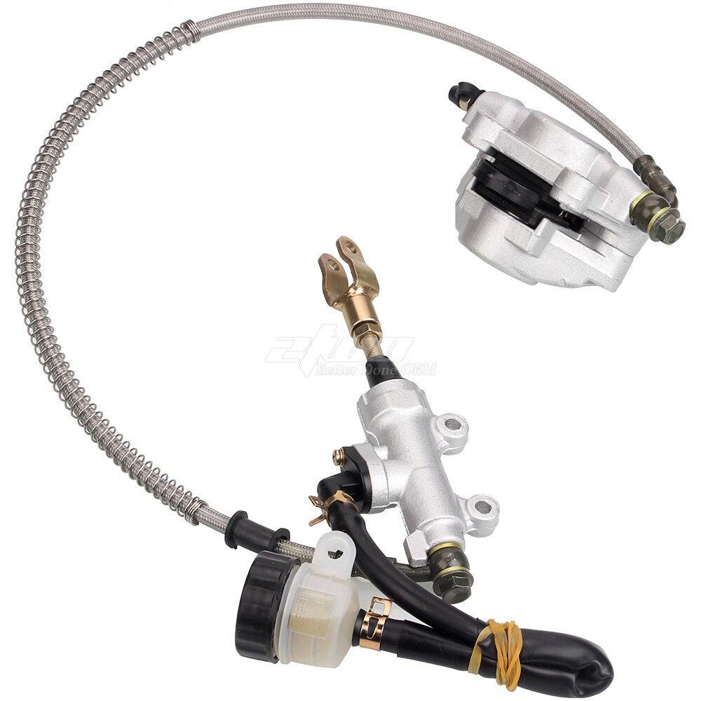 Rear Disc Brake Master Assembly Hydraulic Caliper Fits for 150cc 200cc 250cc PIT PRO TaoTao Trail Dirt Quad Bike ATV
