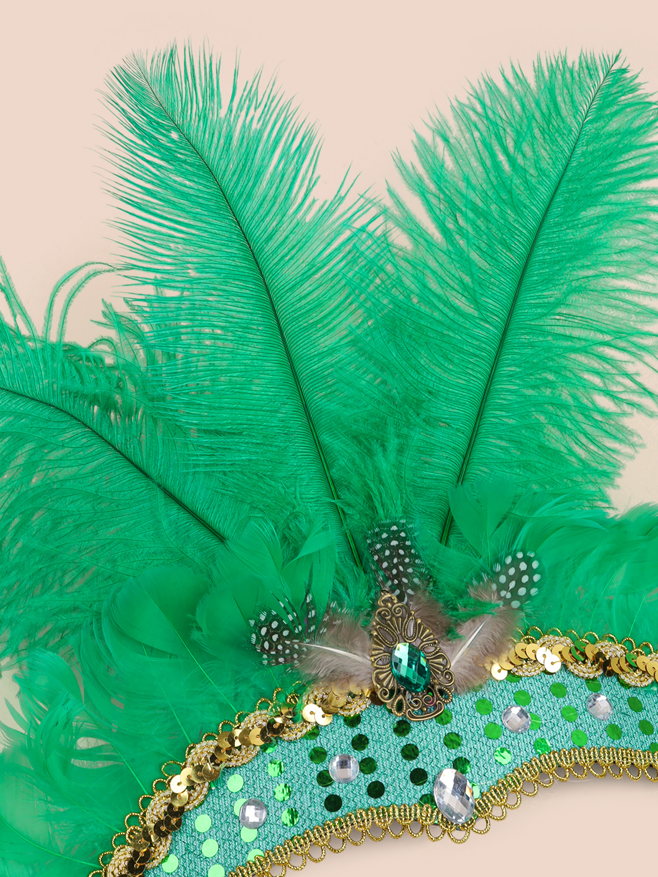 Karneval fjer hovedbeklædning jul showgirl pandebånd hovedbeklædning hawaii halloween hårbånd fjer hovedbeklædning hårtilbehør