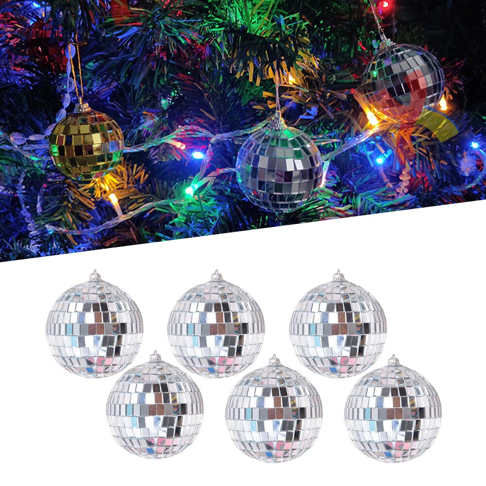 4cm Reflective Glass Rotating Mirror Ball For Disco DJ Mirror Reflection Glass Ball Light For Christmas Birthday Party Wedding