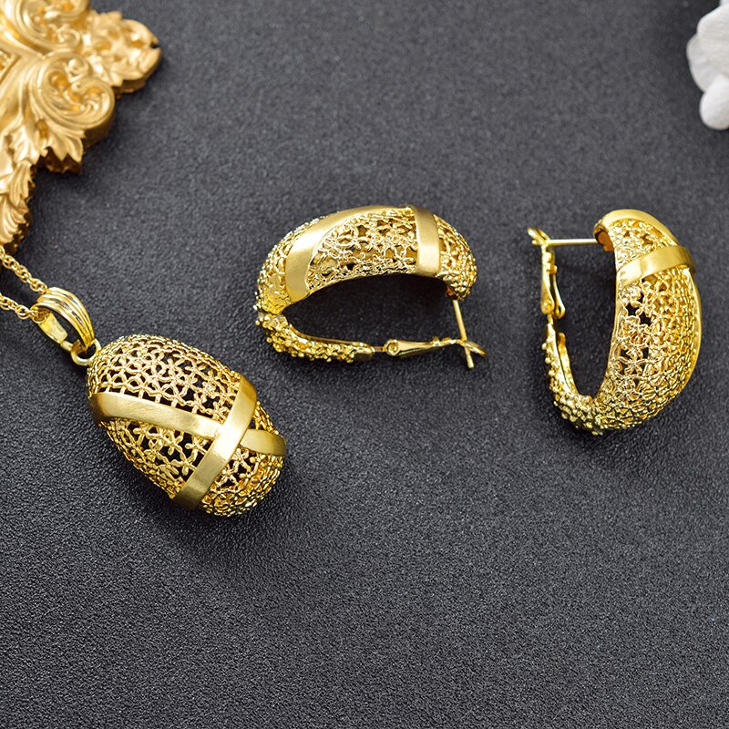 Sunny Jewelry – ensemble de bijoux classiques pour femmes, collier, boucles d'oreilles, pendentif, d'anniversaire