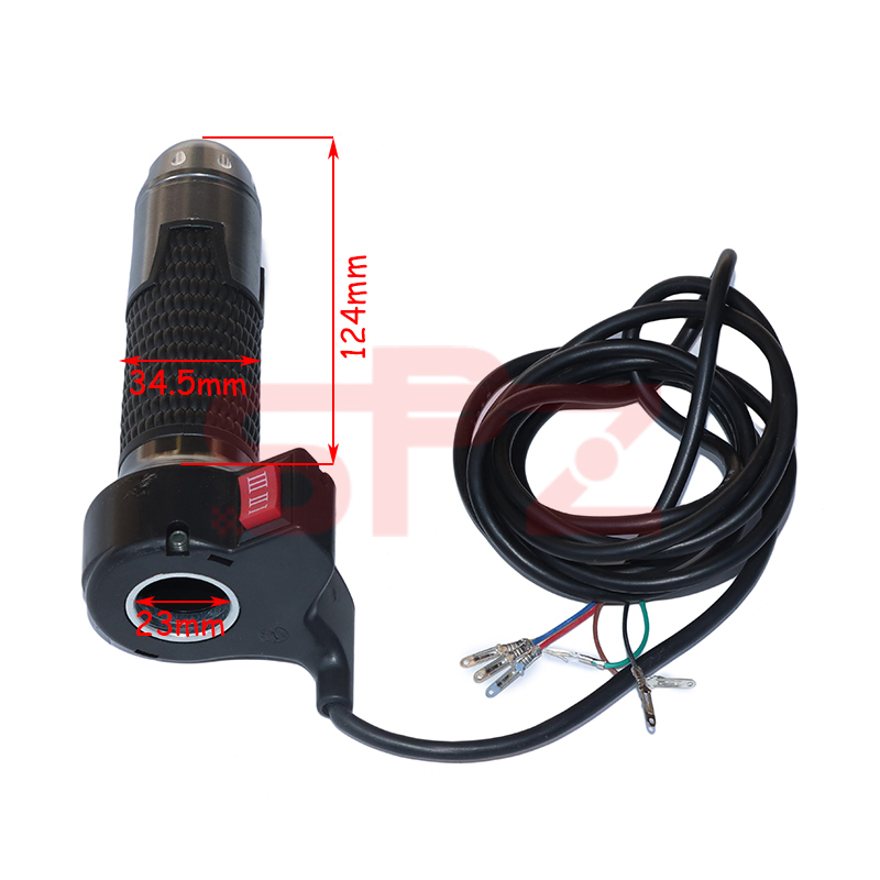 Motorcycle general modified parts aluminum alloy handlebar three-speed speed control handle suitable for electric motorcycles