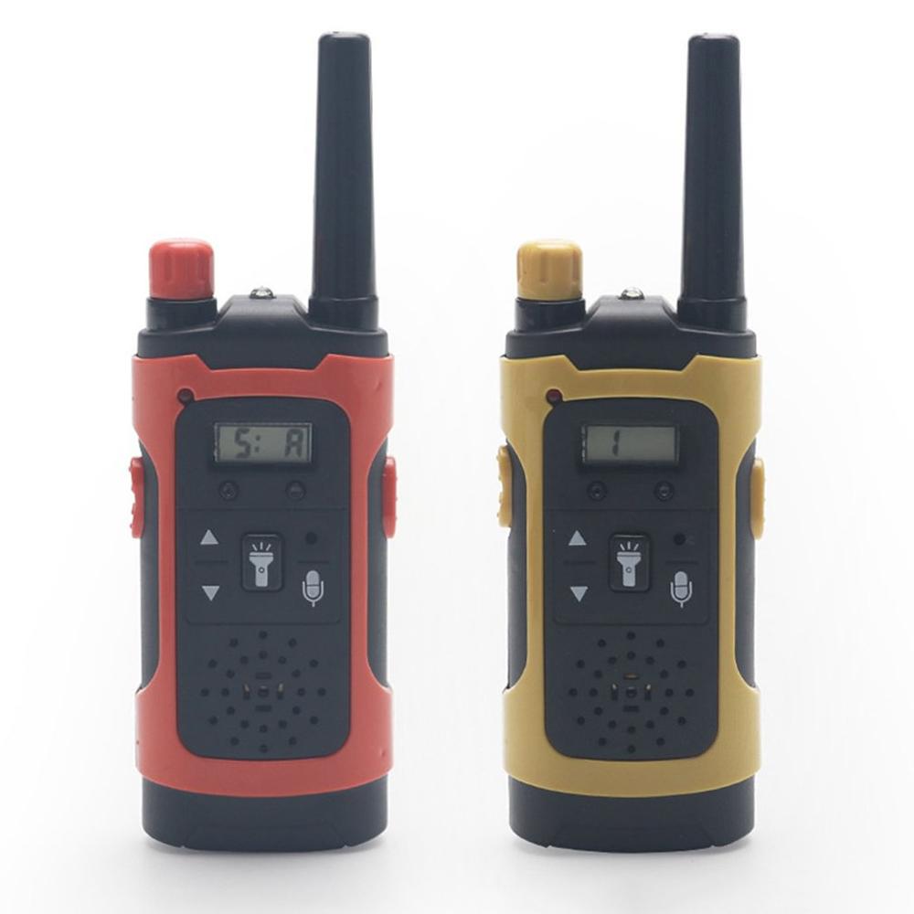 Walkie talkie sem fio, brinquedos eletrônicos para crianças, 2 peças, portátil, longo alcance, recepção, presente para criança