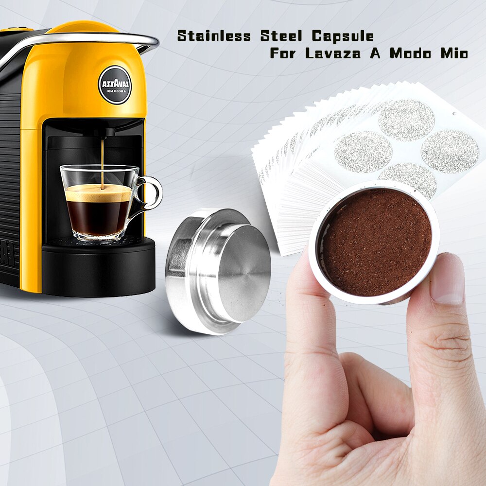 Icafilas Reusable Coffee Capsule for Lavazza Mio Stainless Steel Coffee  Filters for Lavazza A Modo Mio Machine Pod