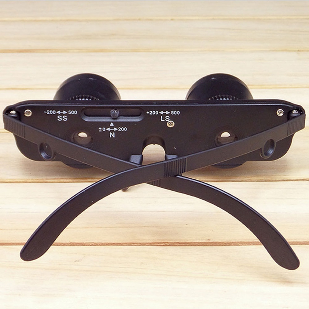 3X Vergrootglas 28 Mm Vergrootglas Voor Outdoor Vissen Optics Verrekijker Telescoop Bril Stijl Zwart