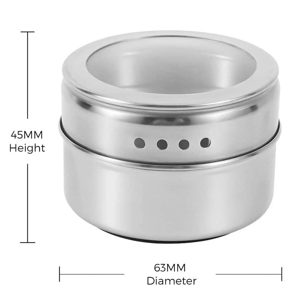 Magnetyczne słoiczki na przyprawy zestawy ze stali nierdzewnej przyprawy organizator, pieprz sitko robić przypraw pojemnik robić przechowywania z przyprawami etykiety robić kuchni