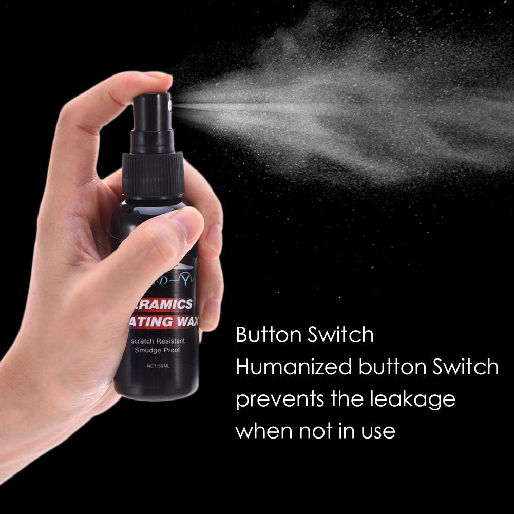 Pintura para coche de 50ML, revestimiento de cera de vidrio para coche, cera de recubrimiento de cerámica, cuidado de pintura para coche, arandela para vehículo de automóvil
