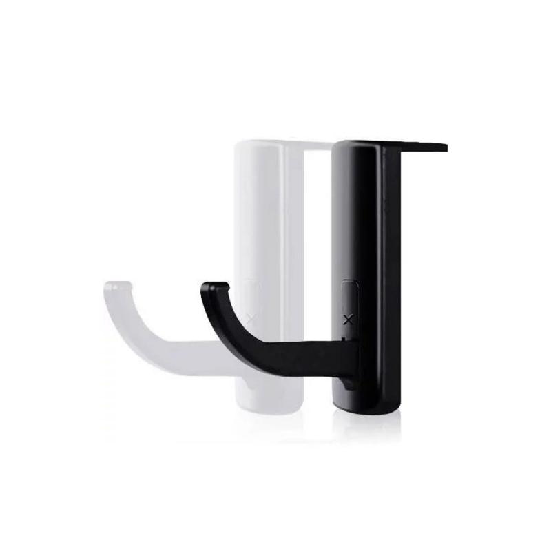 Hörlurshållare hörlurar hållbart headset hängare hållare krok med tejp klistermärke för skrivbord pc display monitor hörlurar tillbehör