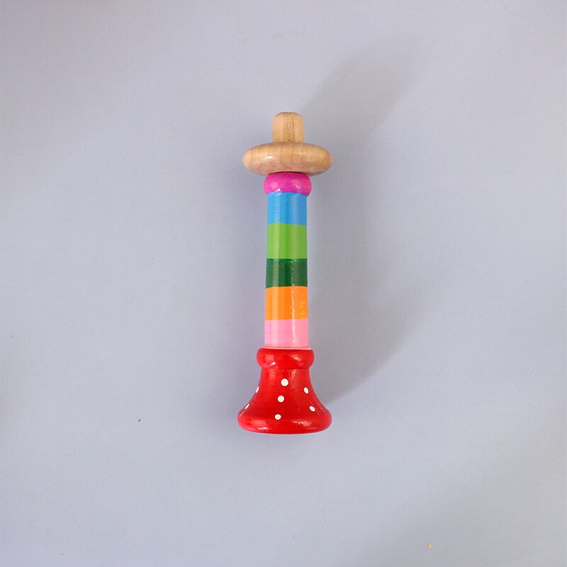 Baby Rammelaar Natuurlijke Veilige Materialen Houten Kleurrijke Rammelaar Hand Rammelaar Houten Tand Speelgoed Baby Bijtring Baby Cadeau Speelgoed: 1