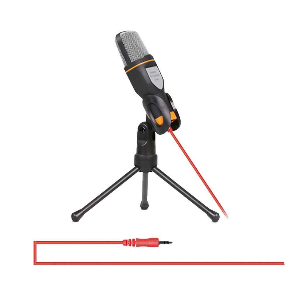 Wired Stereo Condenser Acoustic Microphone Condenser Handheld Microphone ,Recording Studio Microphone With For PC Chat, Singing: black