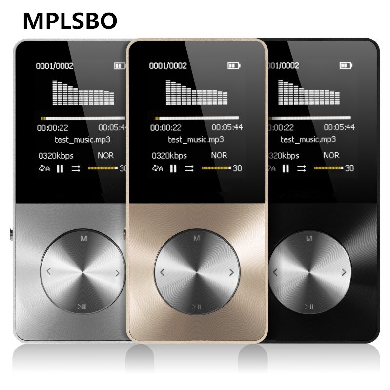 MPLSBO HIFI Lettore MP4 8 GB 16 GB all metal MP3 Lingue Infrangibile Resistente Ai Graffi Orologio Recorder E-Book FM TF slot per scheda