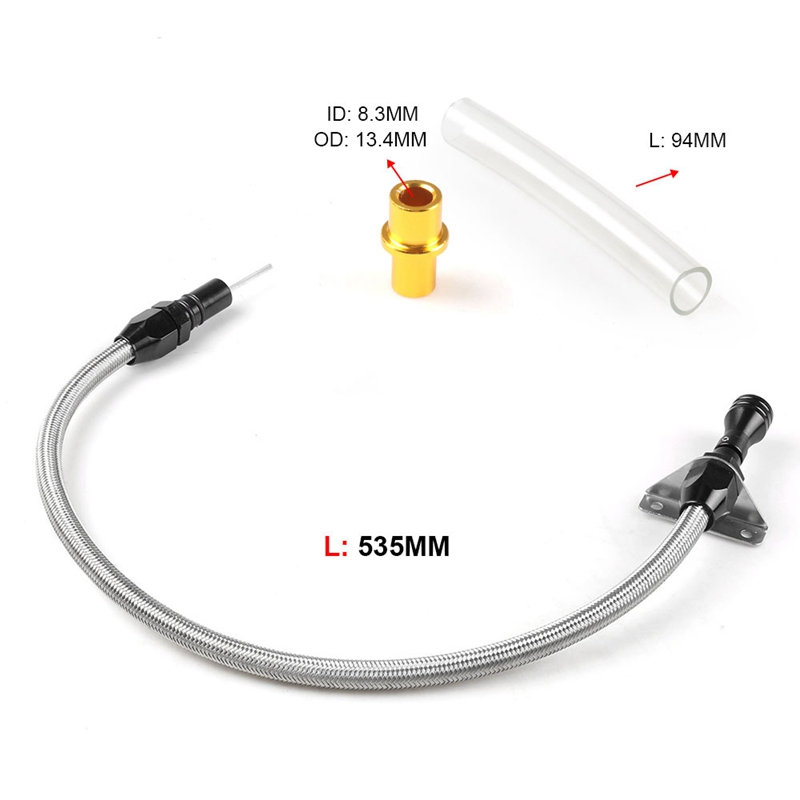 Flexibele roestvrijstalen peilstok  th350 roestvrijstalen 350 transmissie sbc bbc transmissie voor chevy gm