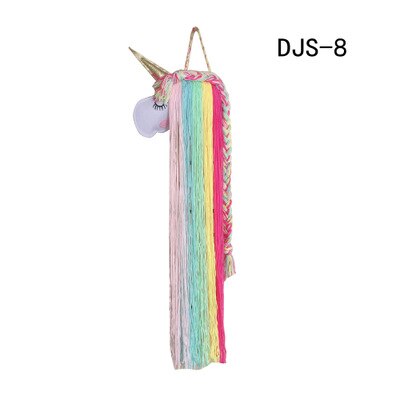 INS-horquillas de unicornio de fieltro para niños, accesorios para el cabello, cinturón de almacenamiento para colgar en la pared, tiara, cinturón de acabado, estante de acabado: 8