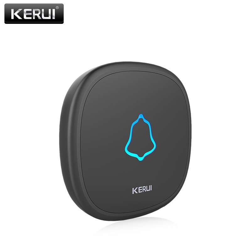 Kerui  f52 vattentät touchknapp 433 mhz dörrklockan knapp arbete med kerui  m525 m521 dörrklocka för utomhusbruk hem weclome systemet