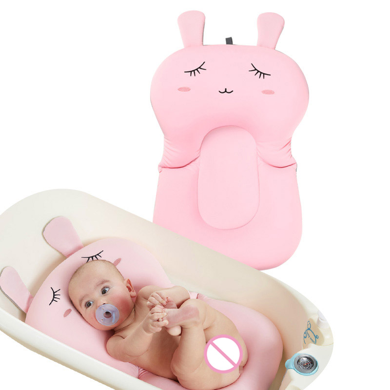 Tegneserie kanin baby badekar foldbar pude stol badekar sæde spædbarn støtte pude måtte nsv 775