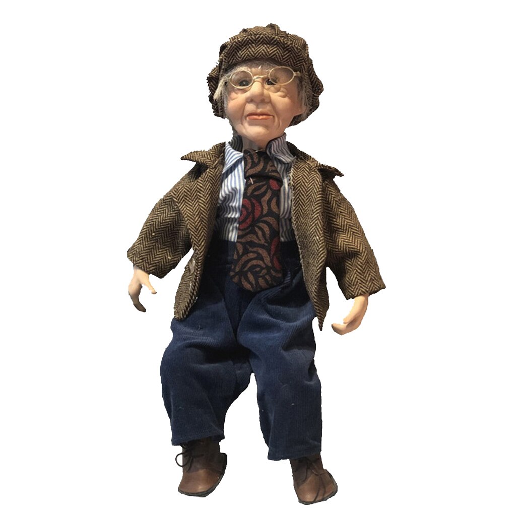 Porseleinen Pop Collectible Gentleman Grootvader Miniatuur Speelgoed Collecties