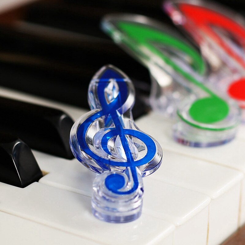 Clips musicales para notas Página de Libro Clips Kawaii, carpeta de papelería, Clip para fotos, notas de billetes, Clip de papel con letras, novedad