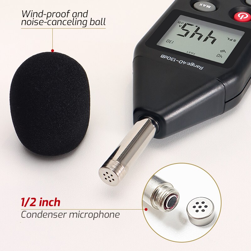 Tasi TA8152B Digital Sound Level Meter Noise Meter Usb Data Contaction Lcd Display 40-130dB Tester Volume Decibel Meten