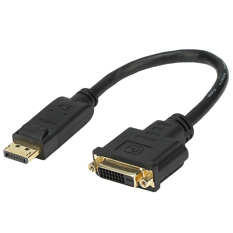 15CM Short DP DisplayPort to DVI-D Male to Female 24+1 Pin Adapter Converter Cable Cord